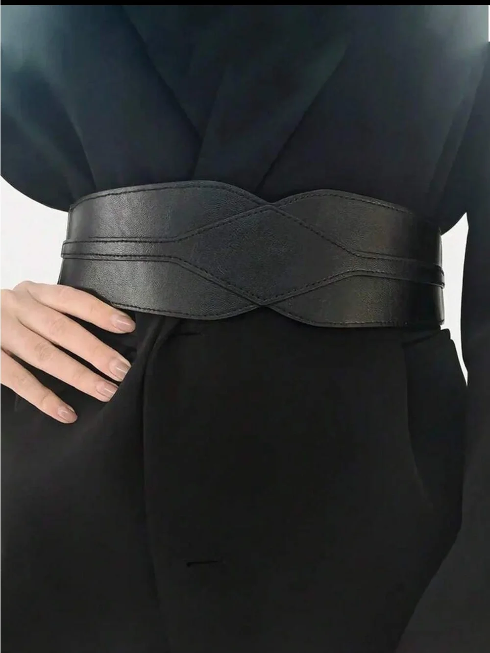 🖤 PLUS Faux Leather Stretch Belt 🖤
